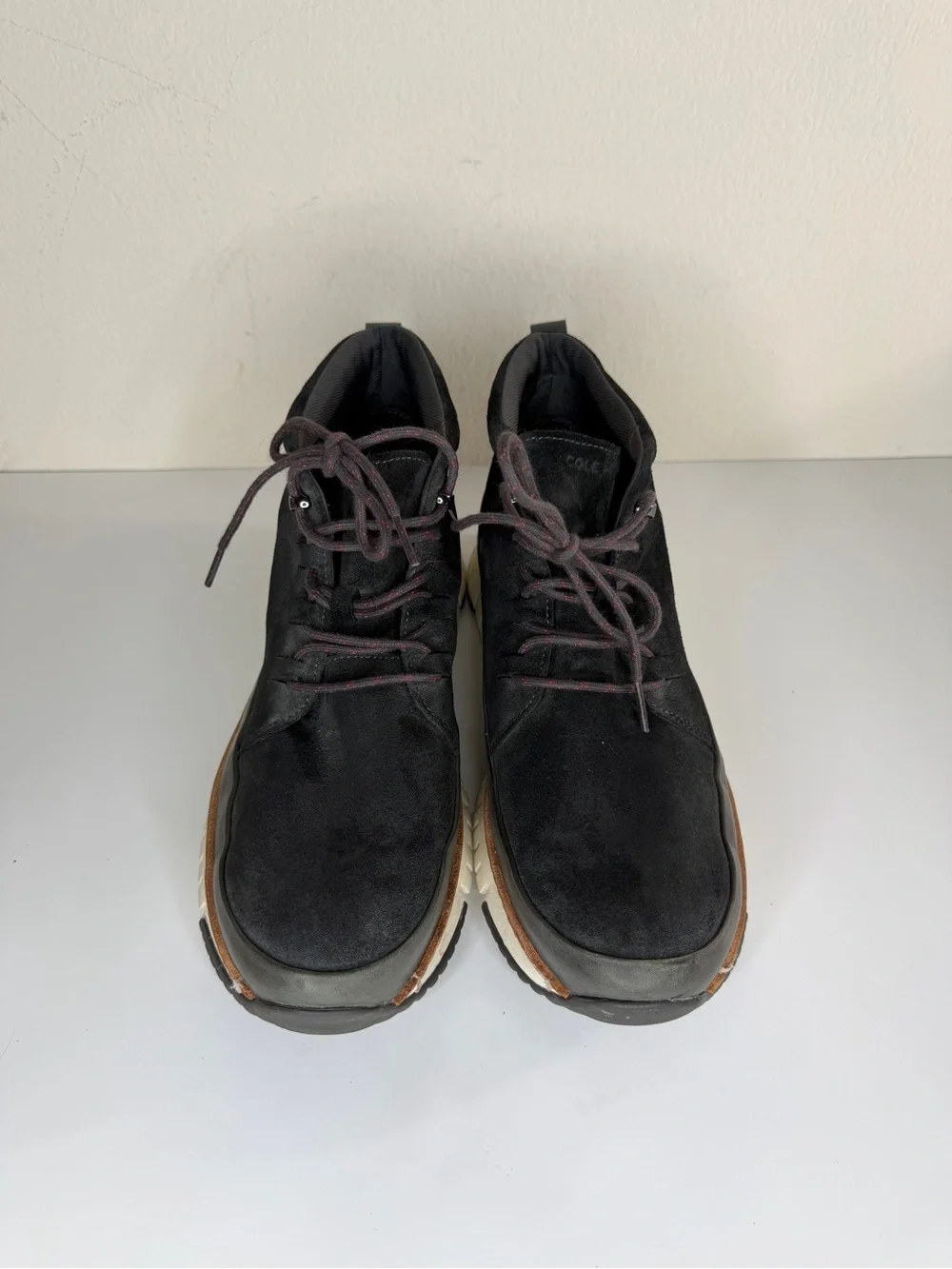 Cole Haan Zerogrand Rugged Men's Size 11M Chukka Boots Black Suede C28460